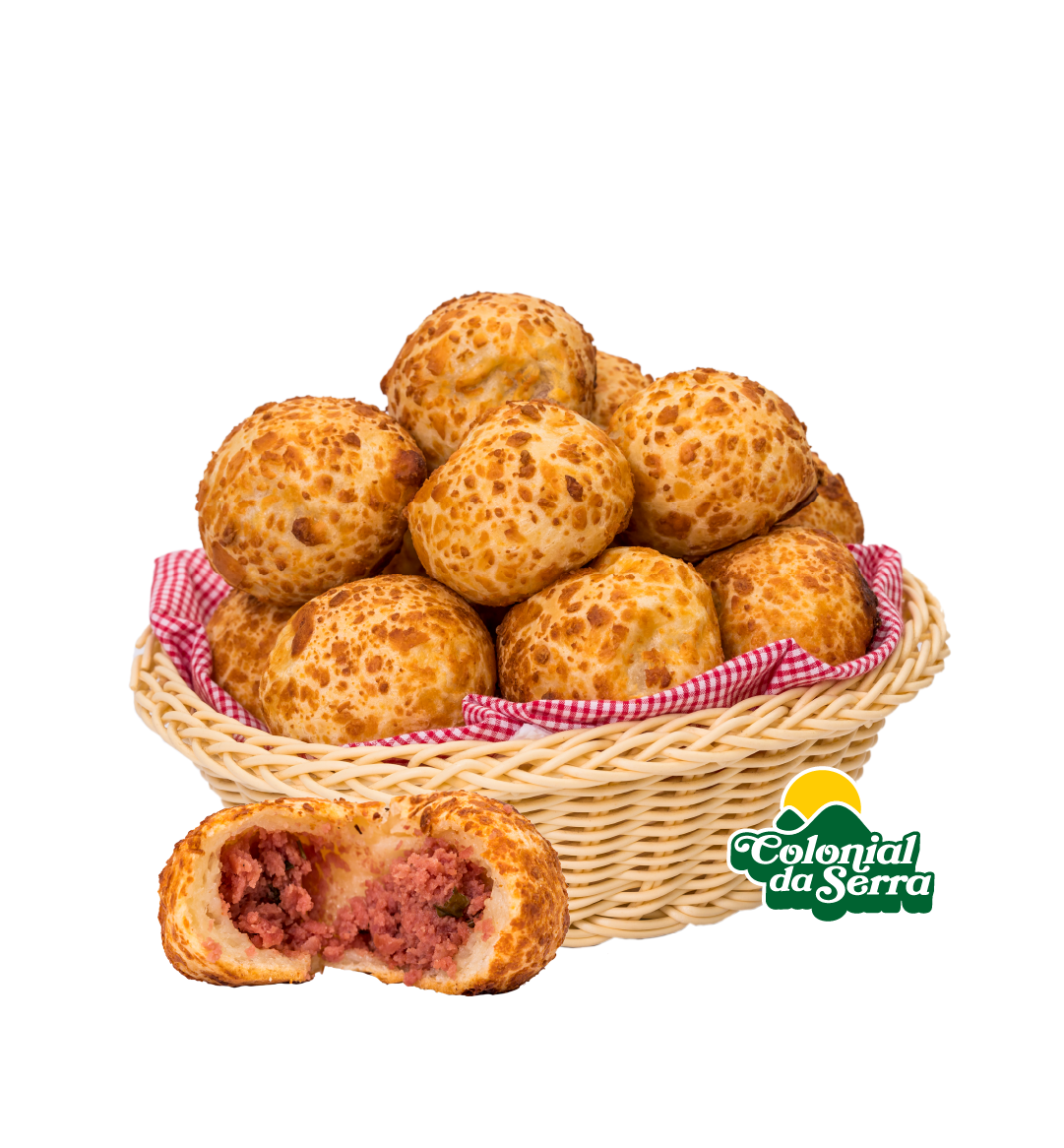 pão de queijo congelado recheado calabresa